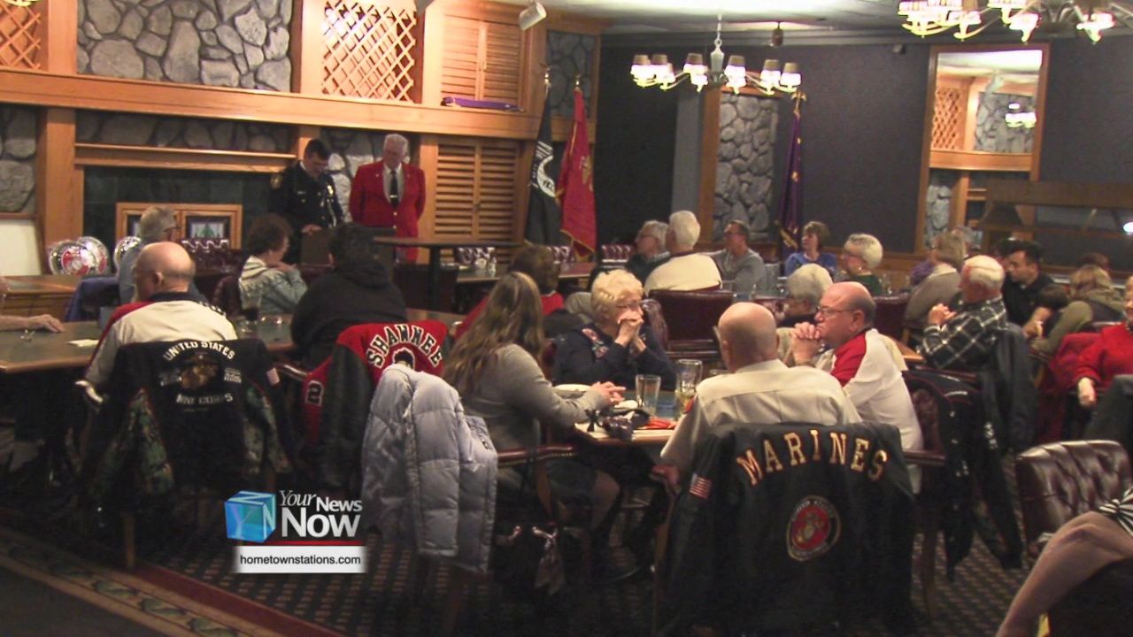 Local Marines gather to celebrate the Corp 244th birthday